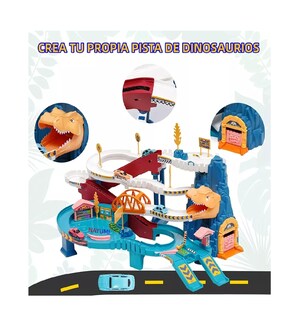 Foto 3 | Dinosaurio Juguetes Carro Carretera Vía Riel Vehículo Niños