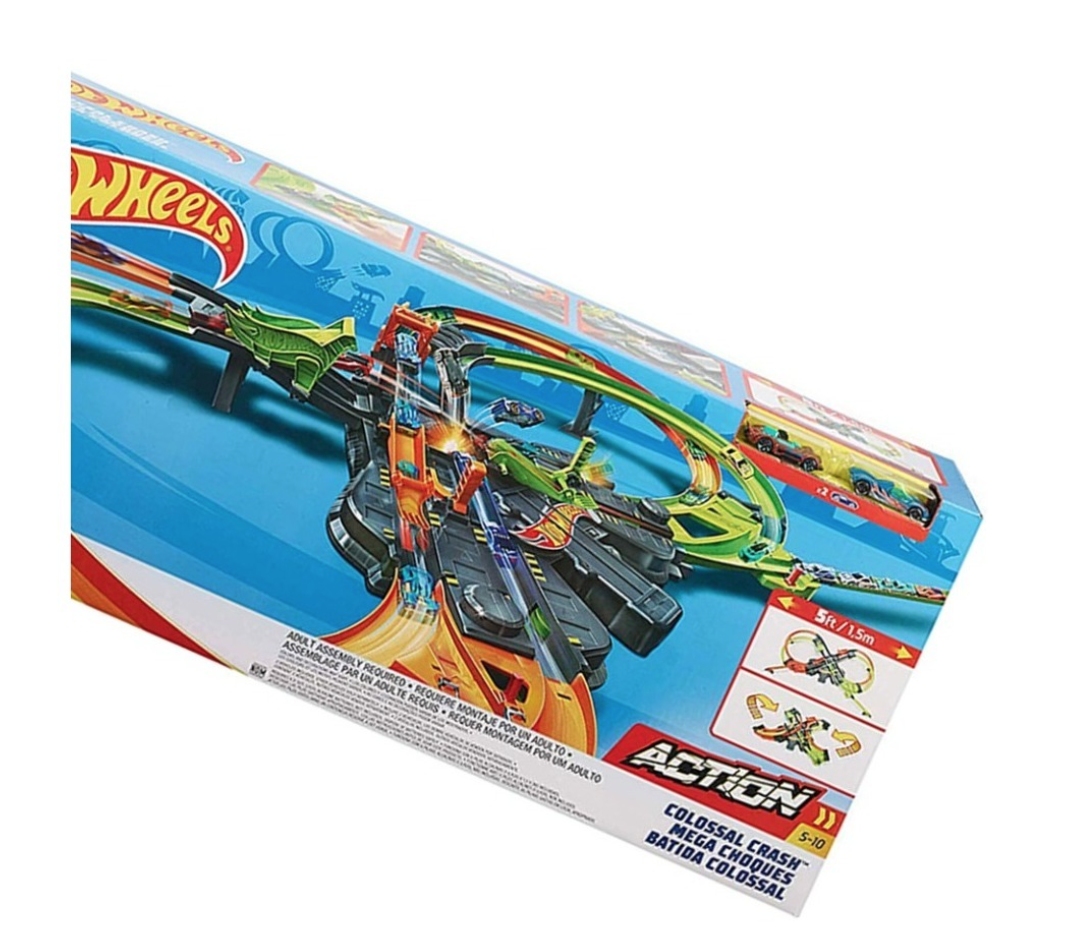 Foto 6 pulgar | Mega Choques Hot Wheels Pista Colossal Crash