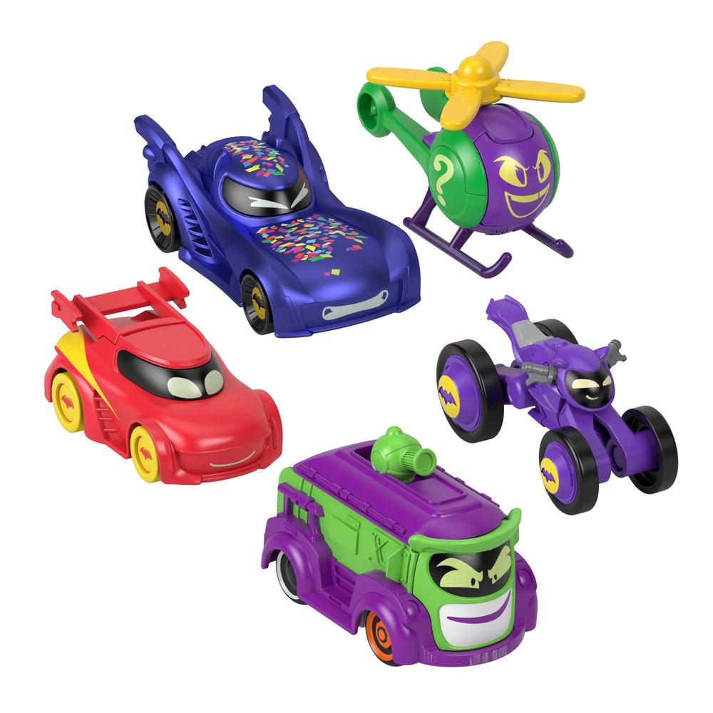 Foto 1 | Fisher Price Batwheels: Paquete De 5 Vehiculos Confetti