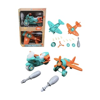 Foto 3 | Set Vehículos Para Armar Avión Moto Armables Herramientas