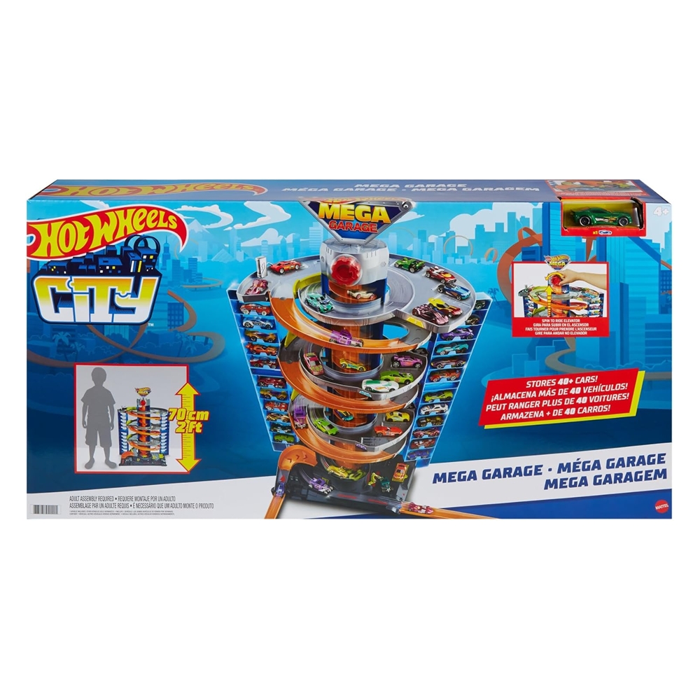Foto 4 pulgar | Pista De Vehículos Hot Wheels City Mega Garage Gnl70 Mattel