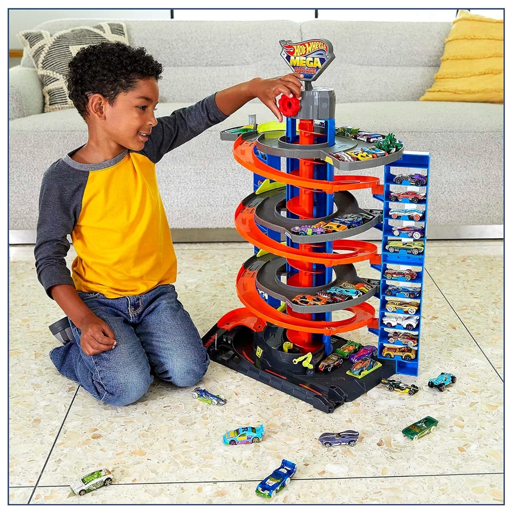 Foto 5 pulgar | Pista De Vehículos Hot Wheels City Mega Garage Gnl70 Mattel