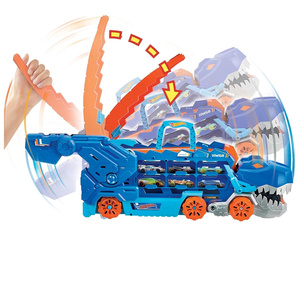 Foto 6 pulgar | Hot Wheels T Rex Camion Transportador Hng50 Mattel