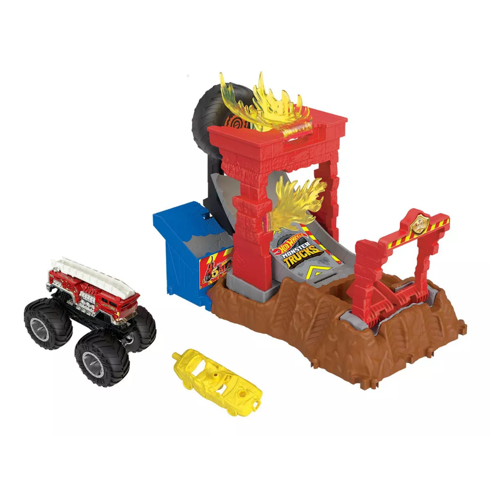 Foto 3 pulgar | Hot Wheels Monster Trucks Arena Smashers Desafio De Giro O Salto Hnb90 Matte