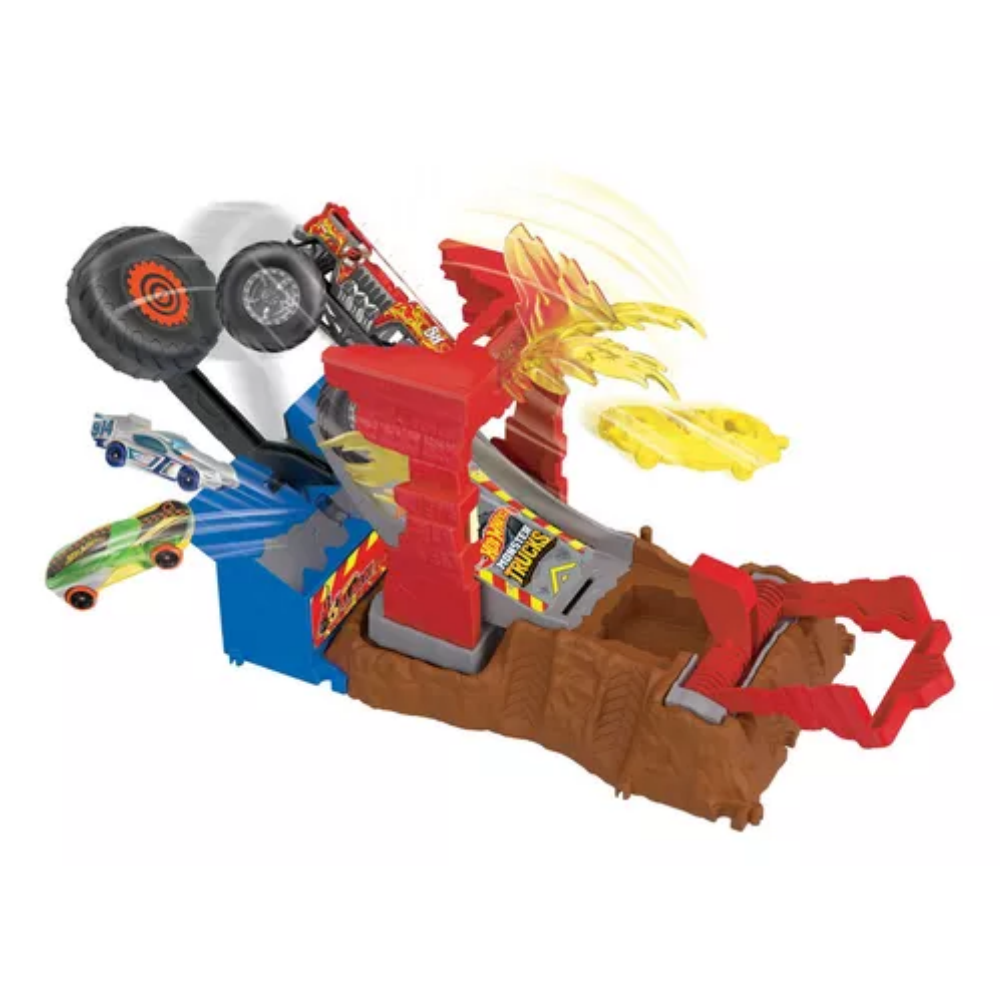 Foto 4 pulgar | Hot Wheels Monster Trucks Arena Smashers Desafio De Giro O Salto Hnb90 Matte