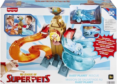 Foto 2 | Pista De Carrera Dc League Of Super Pets Planeta Rescate Hgl15 Mattel