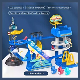 Foto 2 | Juguete Con Pistas De Dinosaurio Para Niños Color Azul