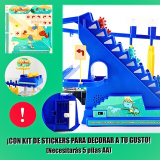 Foto 5 | Juguete Con Pistas De Dinosaurio Para Niños Color Azul