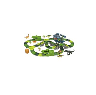 Foto 1 | Diy Dinosaurio Pista Juguetes Lab.g Con 2 Coches Niños 277 Pcs Verde