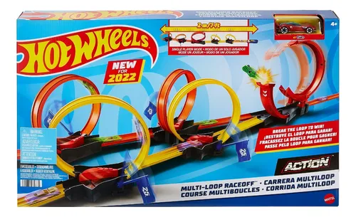 Pista De Carros Con Lanzador Hot Wheels