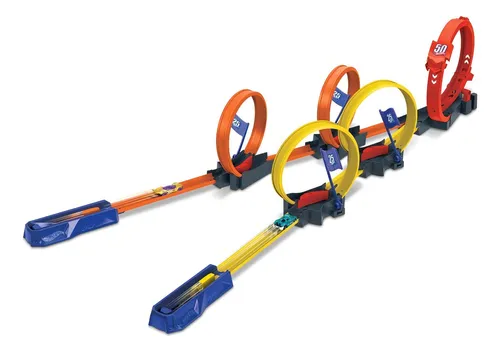 Foto 3 pulgar | Pista De Carros Con Lanzador Hot Wheels