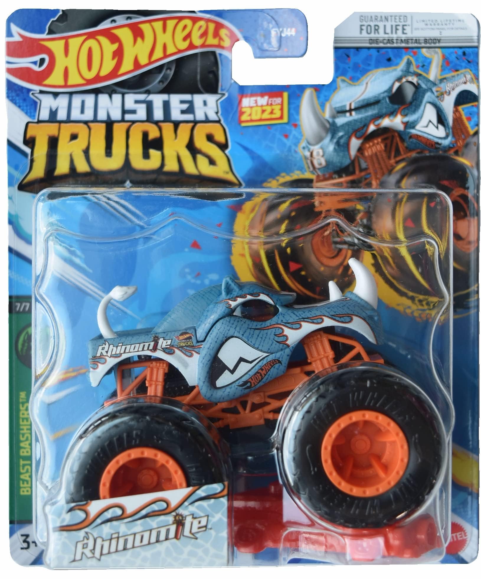 Foto 2 pulgar | Coche De Juguete Hot Wheels Monster Trucks Rhinomite A Escala 1:64 - Venta Internacional.