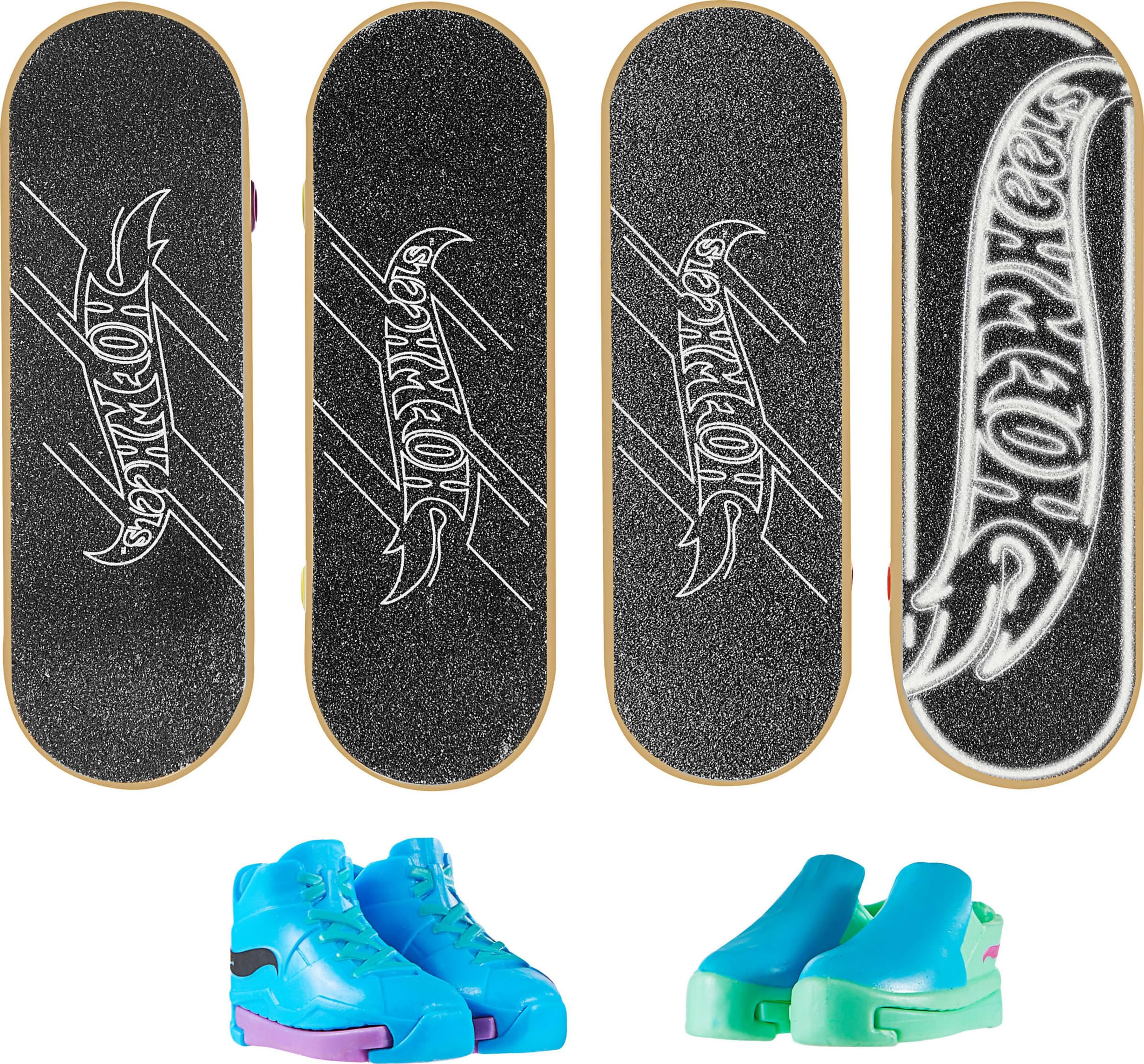 Foto 5 | Diapasón Skate Hot Wheels Skate Tony Hawk Con Zapatillas De Skate - Venta Internacional.