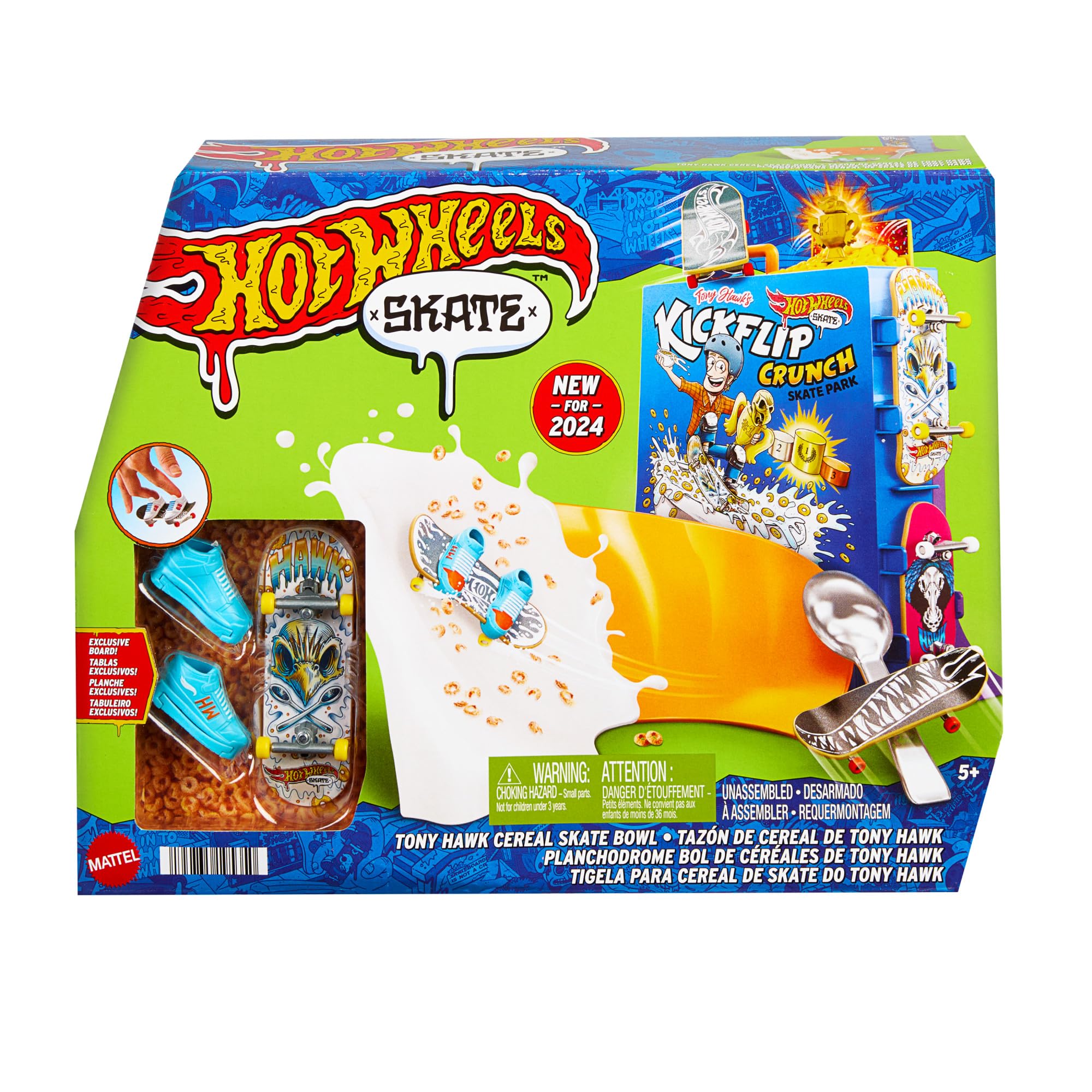Juego De Diapasones Skate Tony Hawk Cereal Bowl Hot Wheels - Venta Internacional. $681