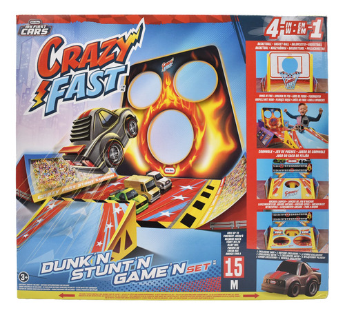 Foto 2 pulgar | Crazy Fast Pista 4 En 1 Dunk Stunt Game Set Little Tikes