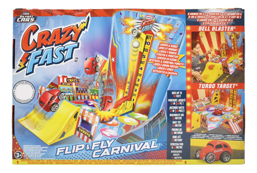 Foto 2 pulgar | Crazy Fast Pista Flip And Fly Carnival 2 En 1 Little Tikes