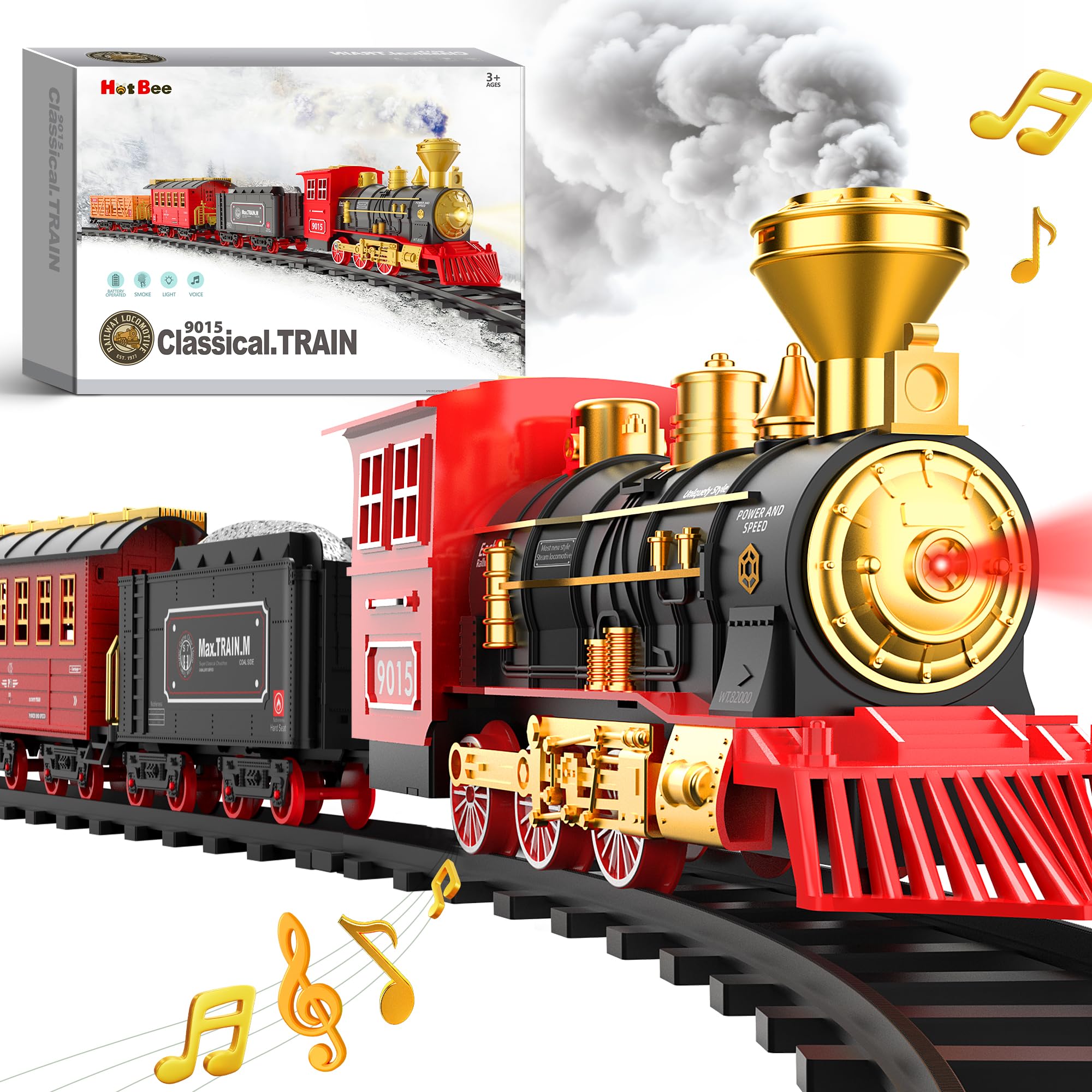 Foto 2 pulgar | Venta Internacional - Set De Tren Hot Bee Con Humo, Luces Y Sonido Para Niños Mayores De 3 Años