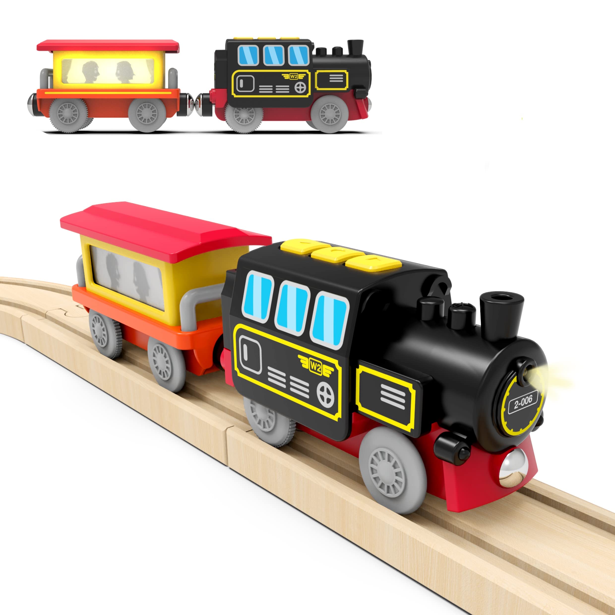 Venta Internacional - Toy Train Z Mayabbo Funciona Con Pilas Para Rieles De Madera