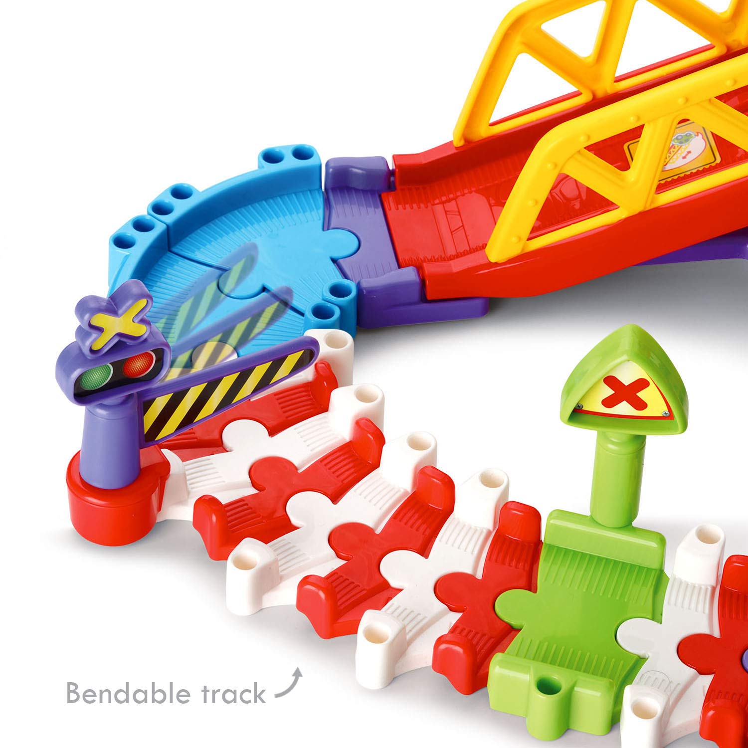 Foto 3 | Set De Tren Vtech Go! ¡vamos! Ruedas Inteligentes Roadmaster Multicolor - Venta Internacional.