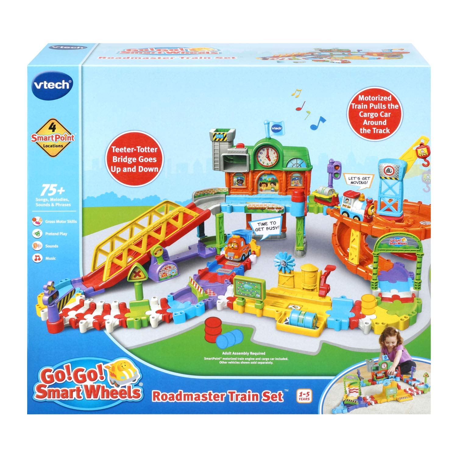 Foto 7 | Set De Tren Vtech Go! ¡vamos! Ruedas Inteligentes Roadmaster Multicolor - Venta Internacional.