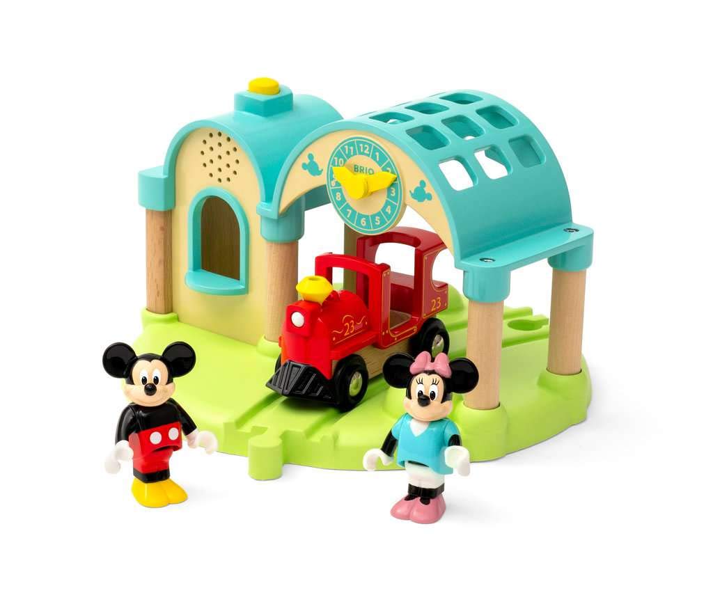 Foto 4 pulgar | Set De Tren De Juguete De Madera Brio Disney Mickey Mouse Record & Play - Venta Internacional.