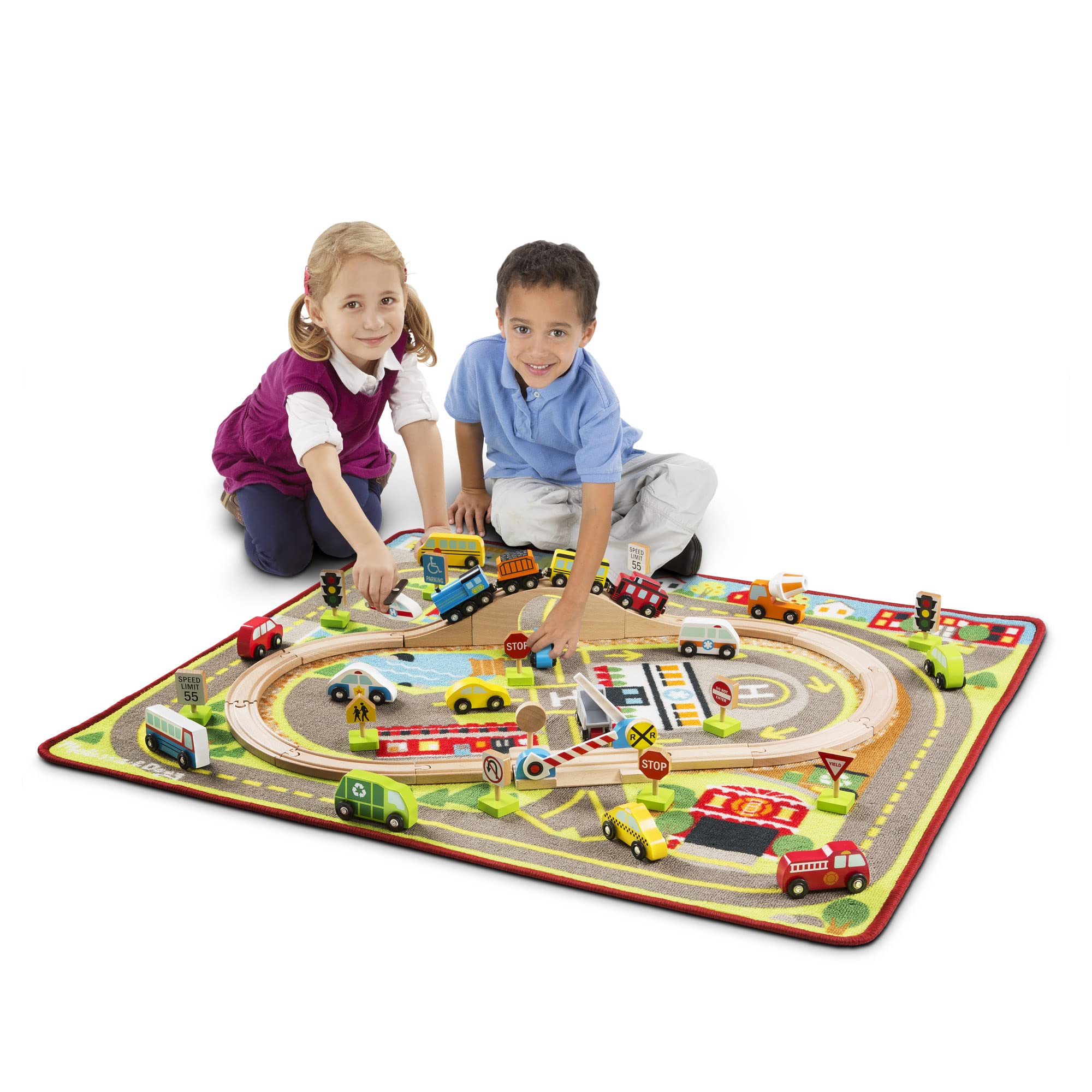 Foto 3 pulgar | Alfombra Deportiva Melissa & Doug Deluxe Para Múltiples Vehículos, 19 Vehículos - Venta Internacional.