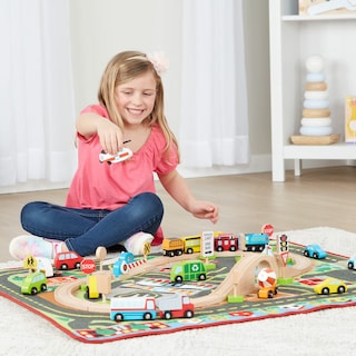 Foto 3 | Alfombra Deportiva Melissa & Doug Deluxe Para Múltiples Vehículos, 19 Vehículos - Venta Internacional.