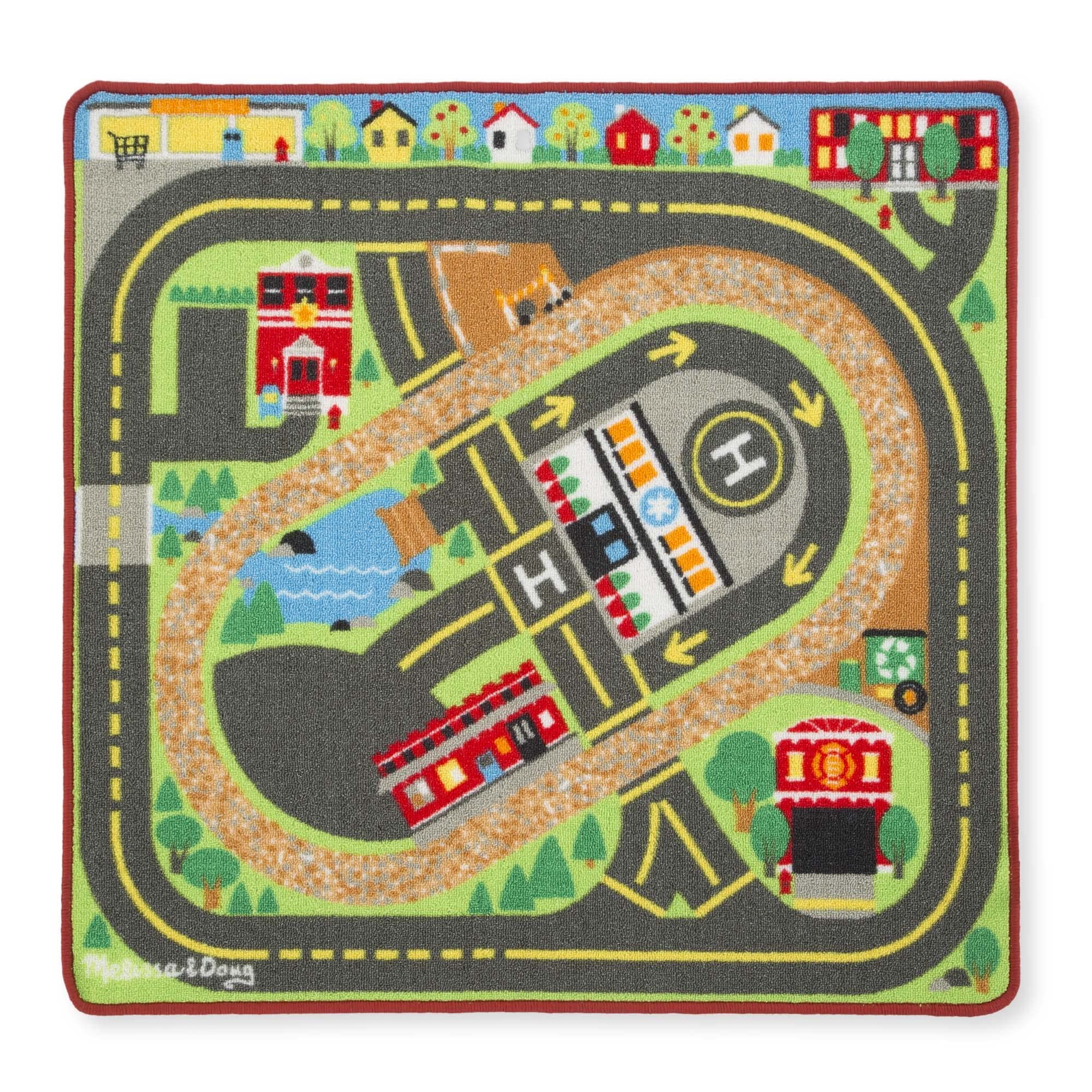 Foto 5 pulgar | Alfombra Deportiva Melissa & Doug Deluxe Para Múltiples Vehículos, 19 Vehículos - Venta Internacional.