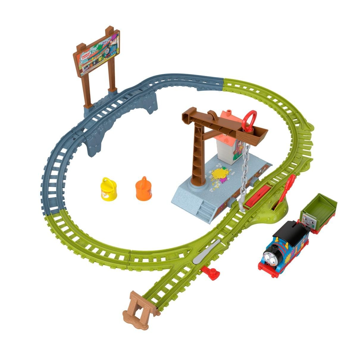 Set De Tren De Juguete Motorizado Thomas & Friends Paint Delivery 3+ - Venta Internacional.