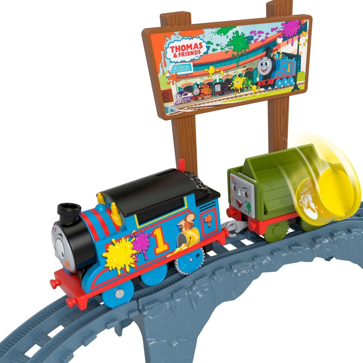 Foto 4 pulgar | Set De Tren De Juguete Motorizado Thomas & Friends Paint Delivery 3+ - Venta Internacional.