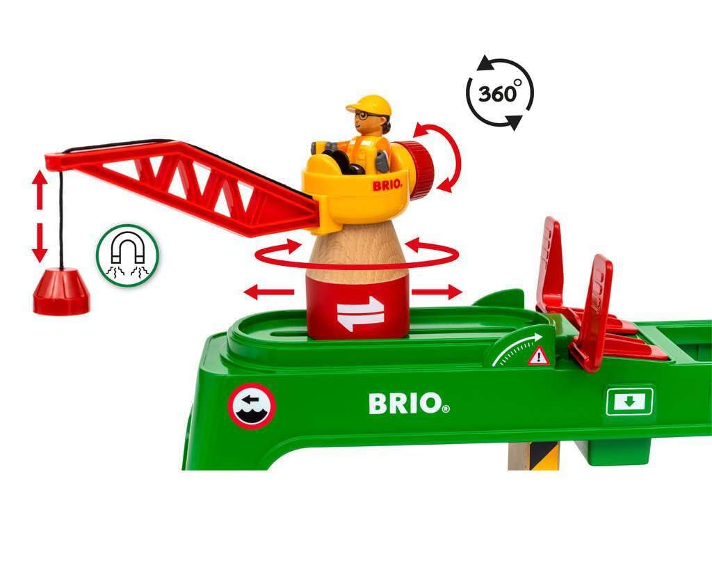 Foto 6 pulgar | Gancho Magnético Brio Brio Para Juguetes Container Crane Toy, Más De 3 Años - Venta Internacional.