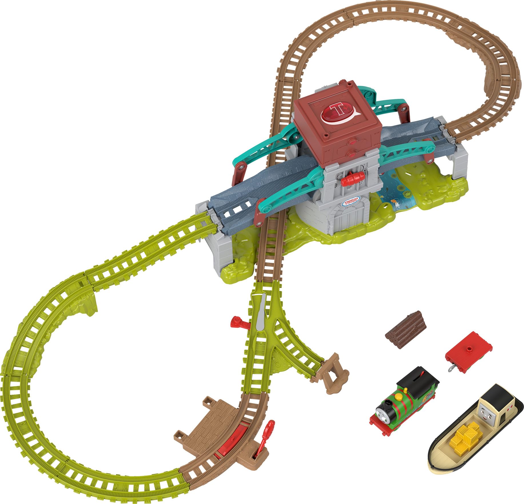 Set De Tren De Juguete Thomas & Friends Talking Bulstrode Con Puente - Venta Internacional.