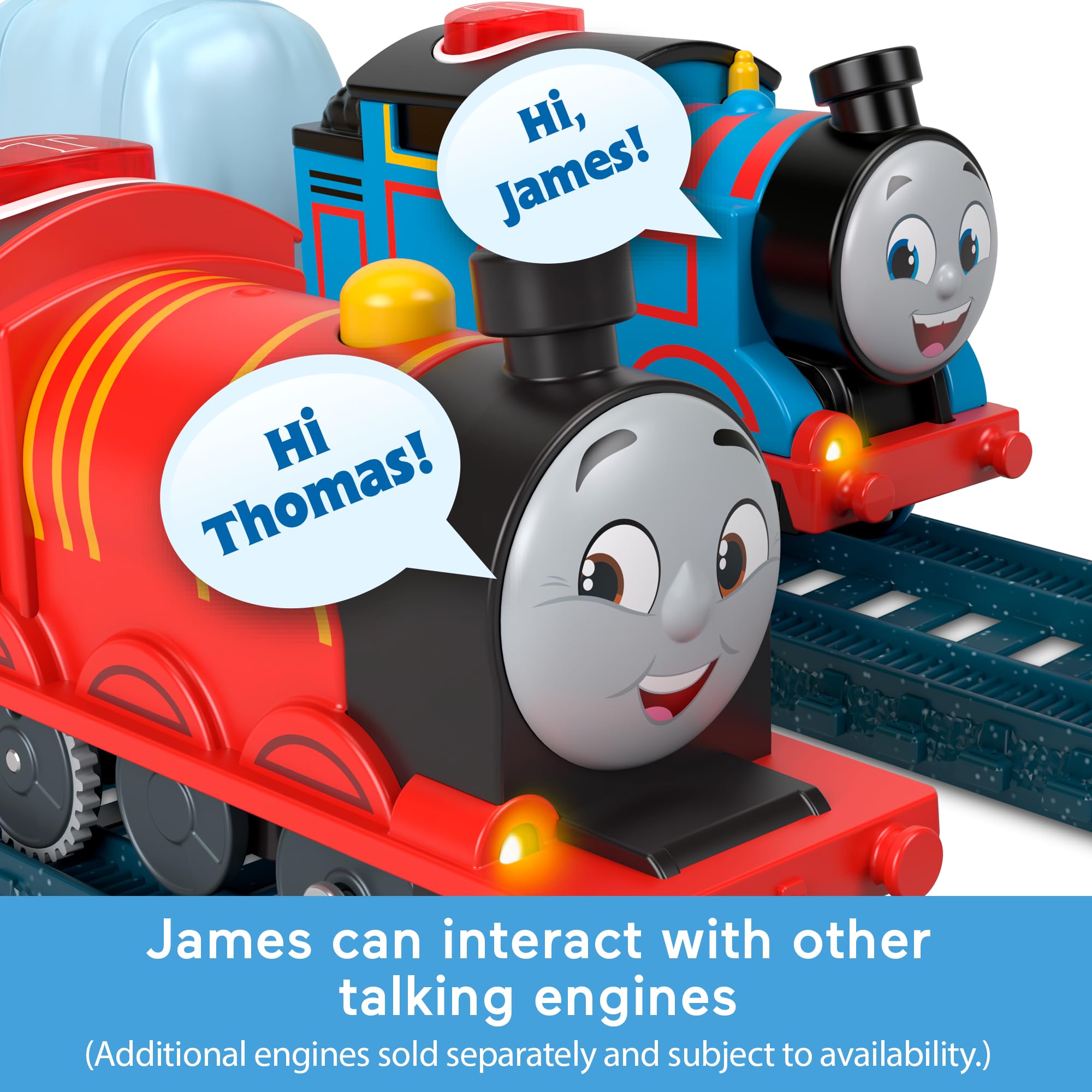 Foto 4 pulgar | Tren De Juguete Motorizado Thomas & Friends Talking James Durante Más De 3 Años - Venta Internacional.