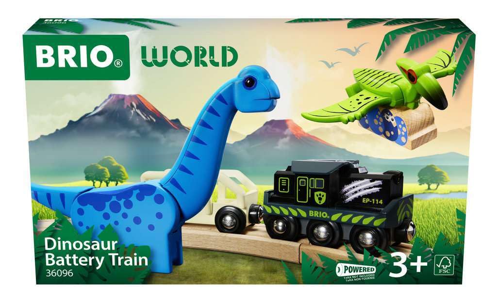 Foto 2 pulgar | Batería De Dinosaurio Toy Train Brio World Con 2 Dinosaurios De Más De 3 Años - Venta Internacional.