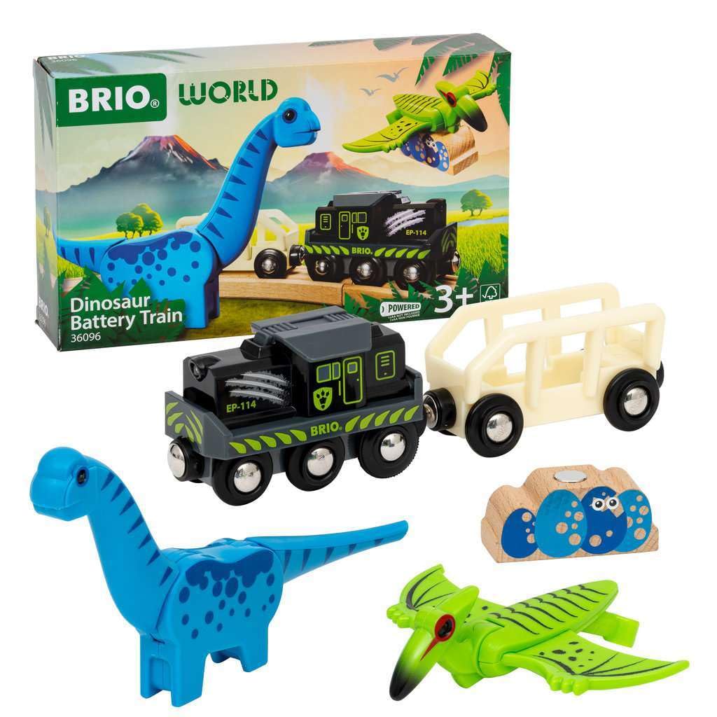 Foto 3 pulgar | Batería De Dinosaurio Toy Train Brio World Con 2 Dinosaurios De Más De 3 Años - Venta Internacional.