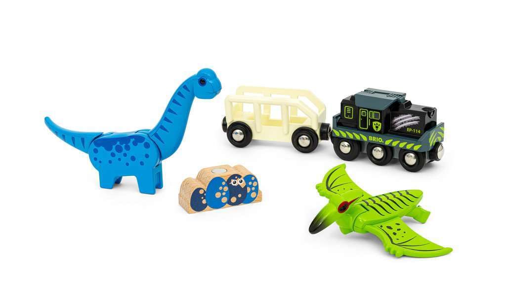 Foto 4 pulgar | Batería De Dinosaurio Toy Train Brio World Con 2 Dinosaurios De Más De 3 Años - Venta Internacional.