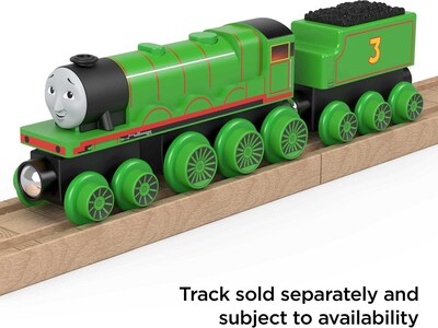 Foto 4 | Tren De Juguete Thomas & Friends Wooden Railway Henry Con Vagón De Carbón - Venta Internacional.