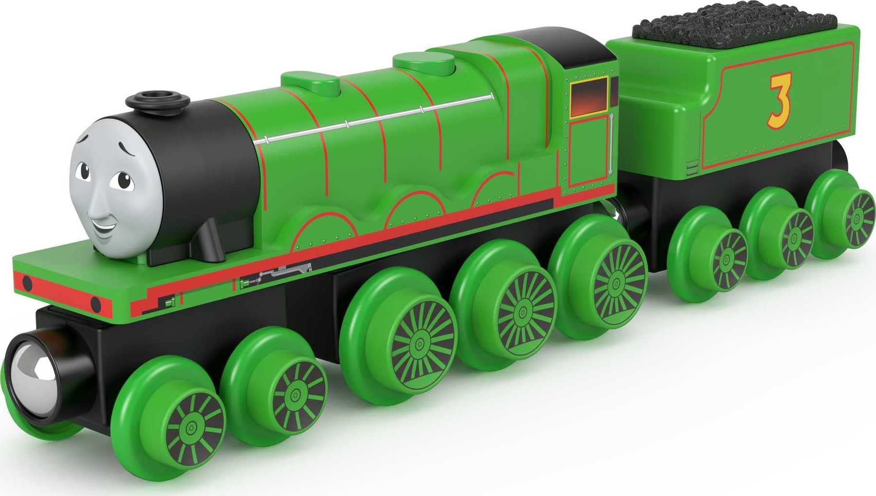 Foto 5 | Tren De Juguete Thomas & Friends Wooden Railway Henry Con Vagón De Carbón - Venta Internacional.