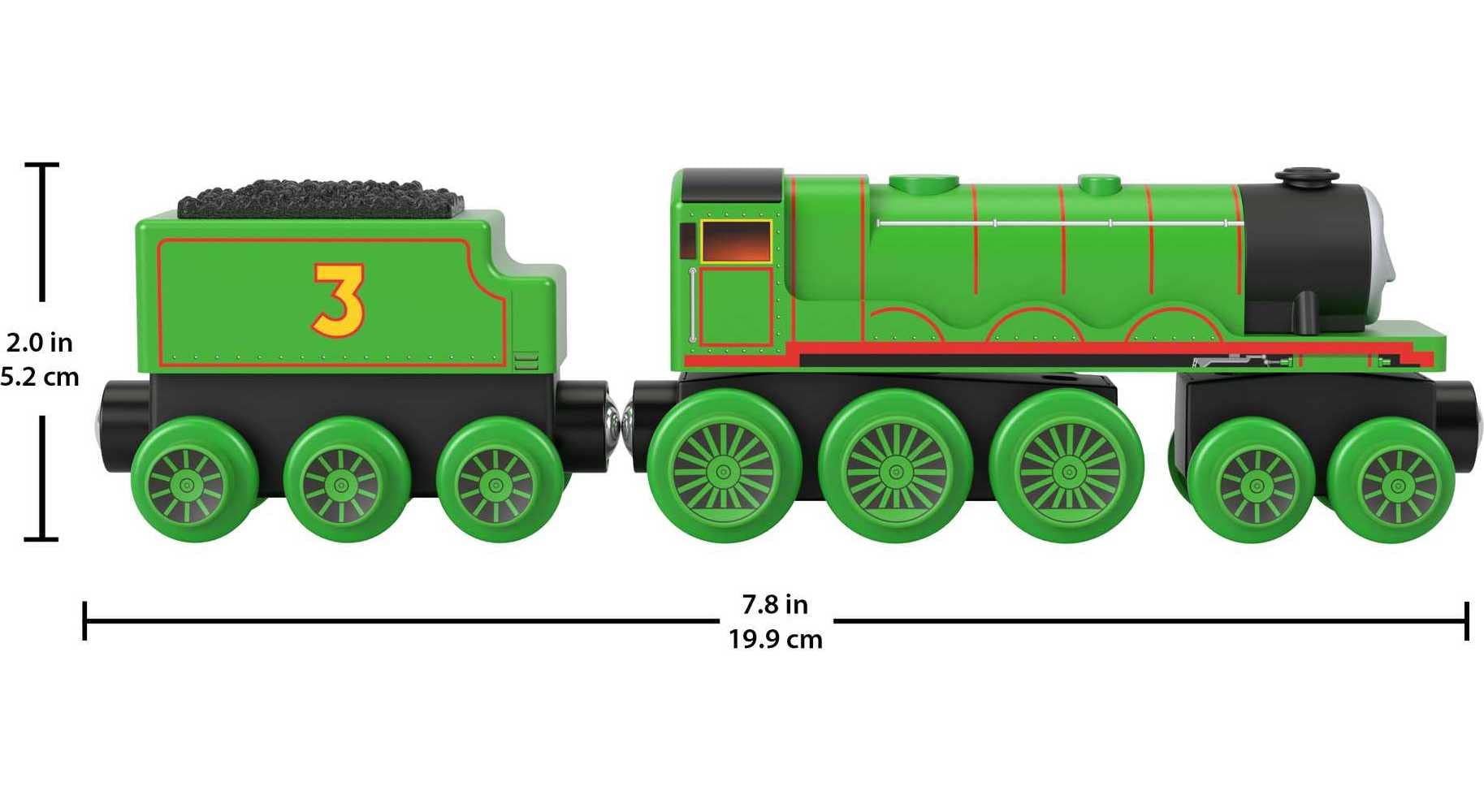 Foto 7 pulgar | Tren De Juguete Thomas & Friends Wooden Railway Henry Con Vagón De Carbón - Venta Internacional.