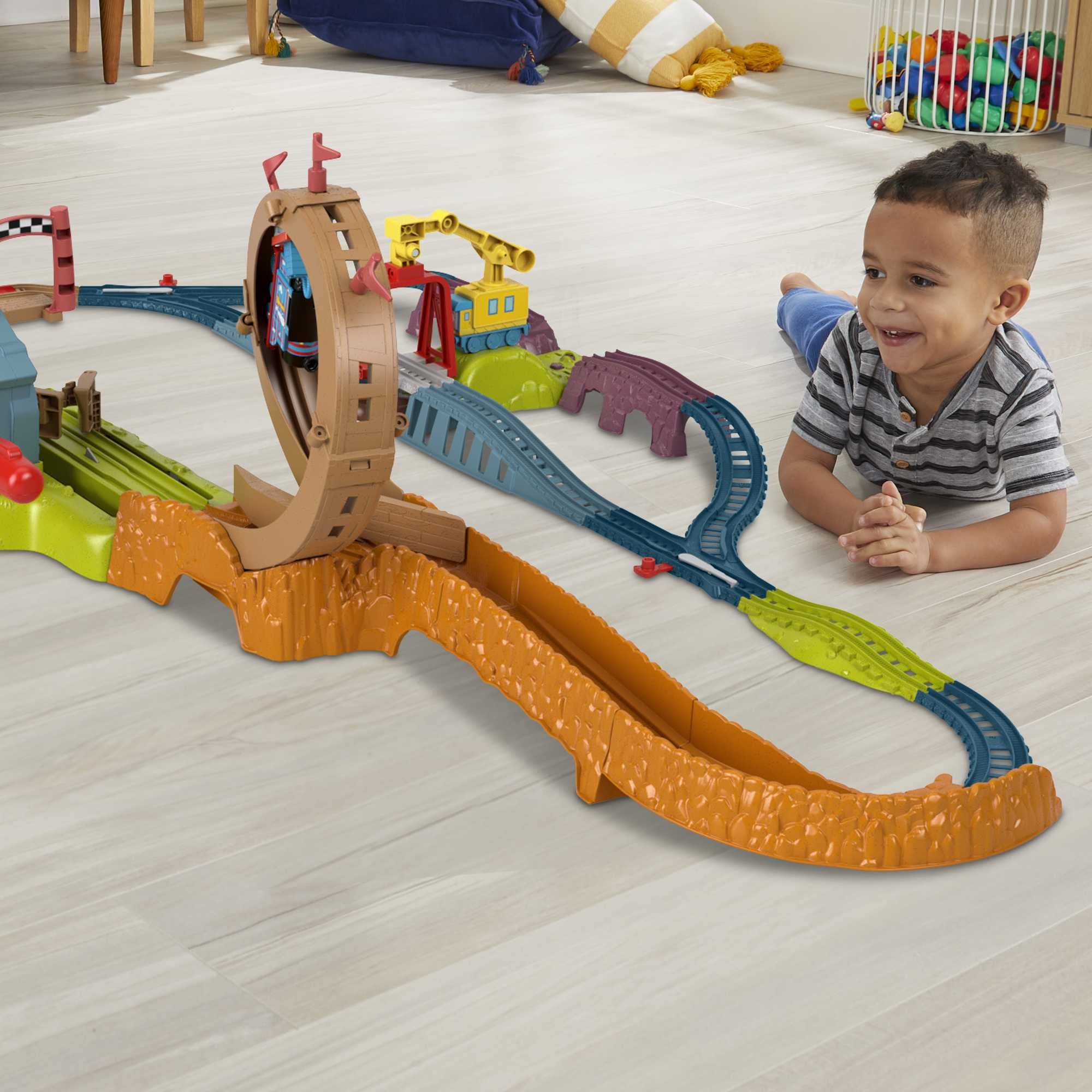 Foto 3 pulgar | Set De Tren De Juguete Thomas & Friends Loop & Launch Con Thomas 3+y - Venta Internacional.