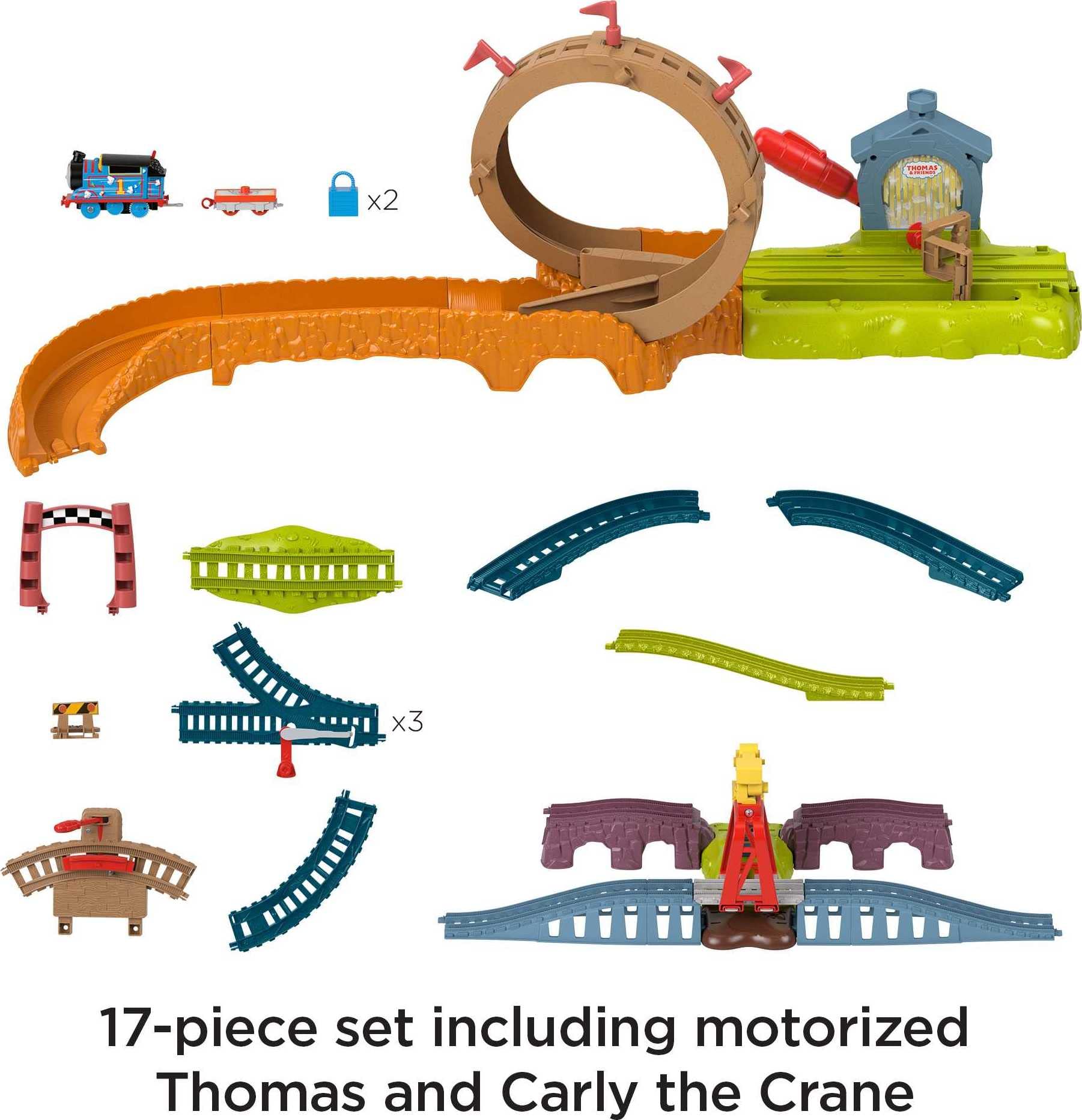 Foto 7 pulgar | Set De Tren De Juguete Thomas & Friends Loop & Launch Con Thomas 3+y - Venta Internacional.