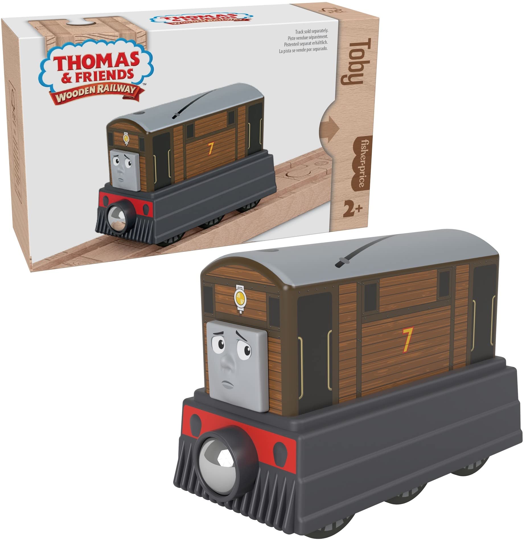 Toy Train Thomas & Friends Wooden Railway Toby Para Niños Mayores De 2 Años - Venta Internacional.