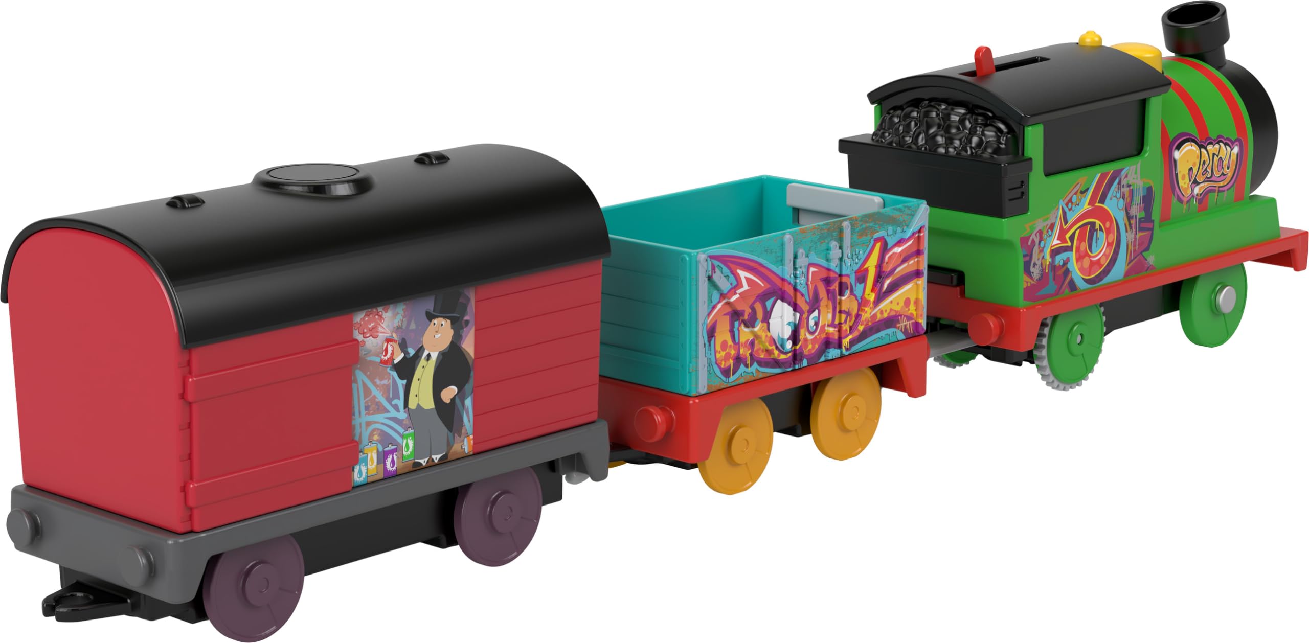 Foto 4 pulgar | Tren de Juguete Motorizado Thomas & Friends Graffiti Percy - Venta Internacional