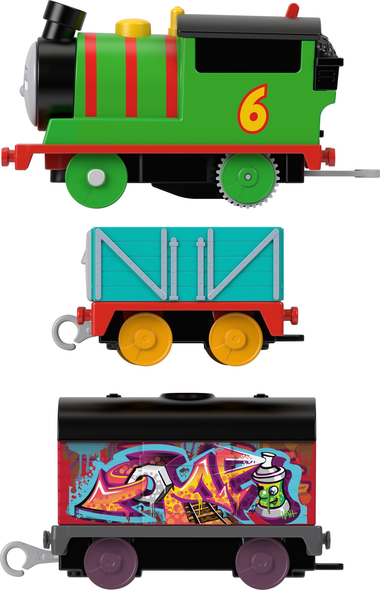 Foto 6 pulgar | Tren de Juguete Motorizado Thomas & Friends Graffiti Percy - Venta Internacional