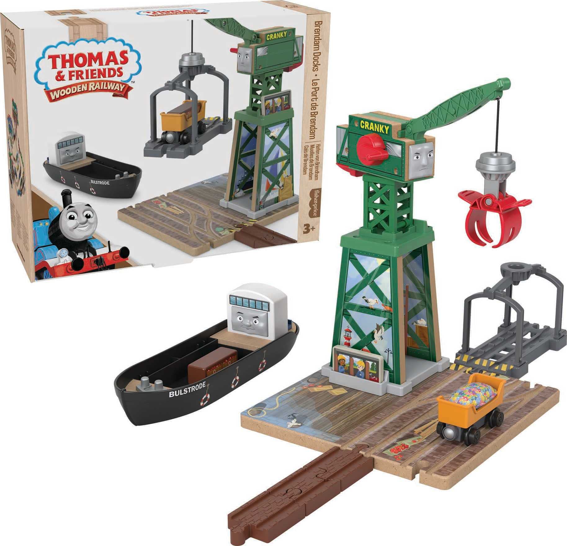 Foto 2 pulgar | Set De Tren De Juguete Thomas & Friends Wooden Railway Brendam Docks - Venta Internacional.