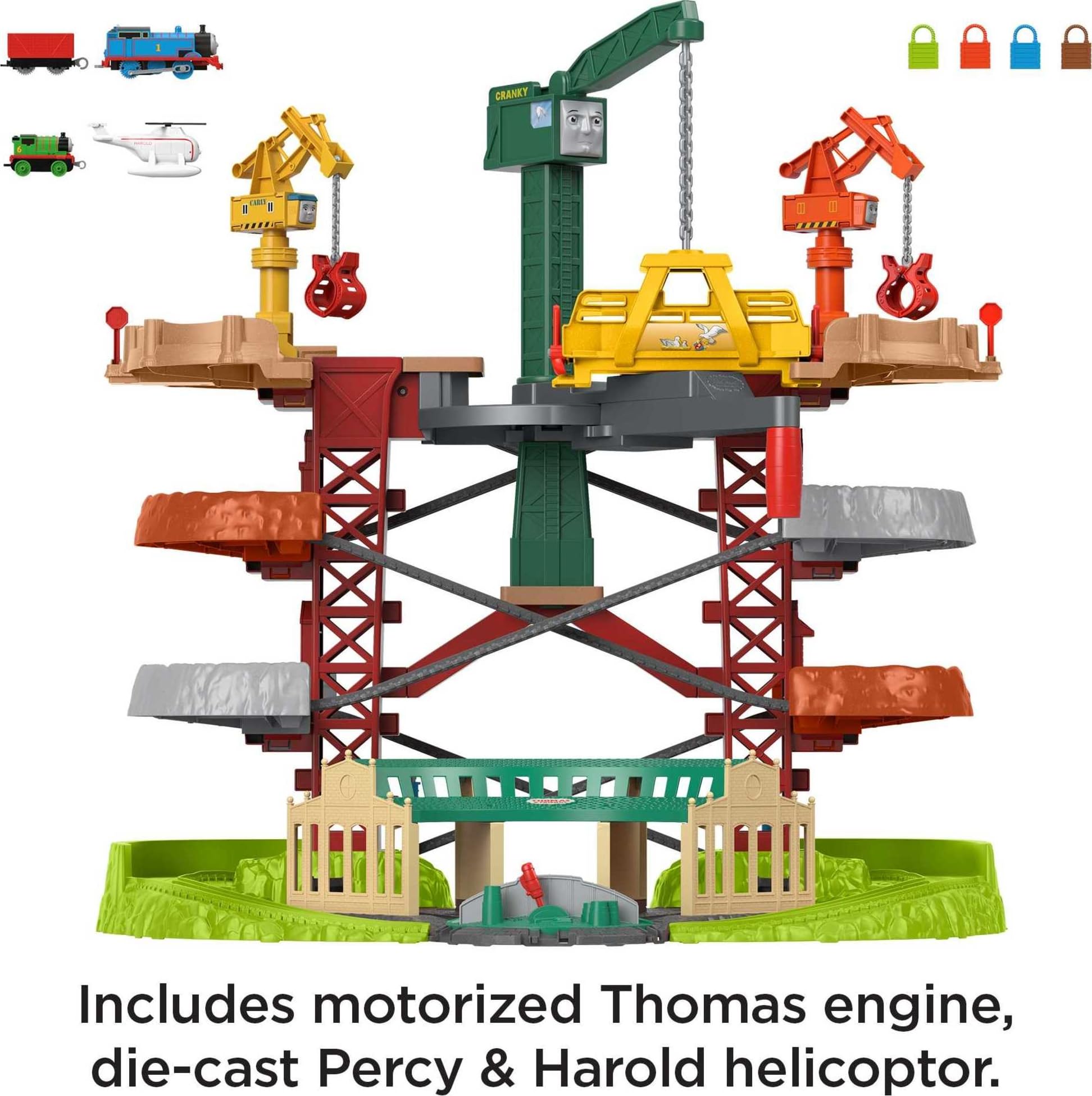 Foto 5 pulgar | Set De Orugas Thomas & Friends De Varios Niveles Con Trenes Y Grúas - Venta Internacional.