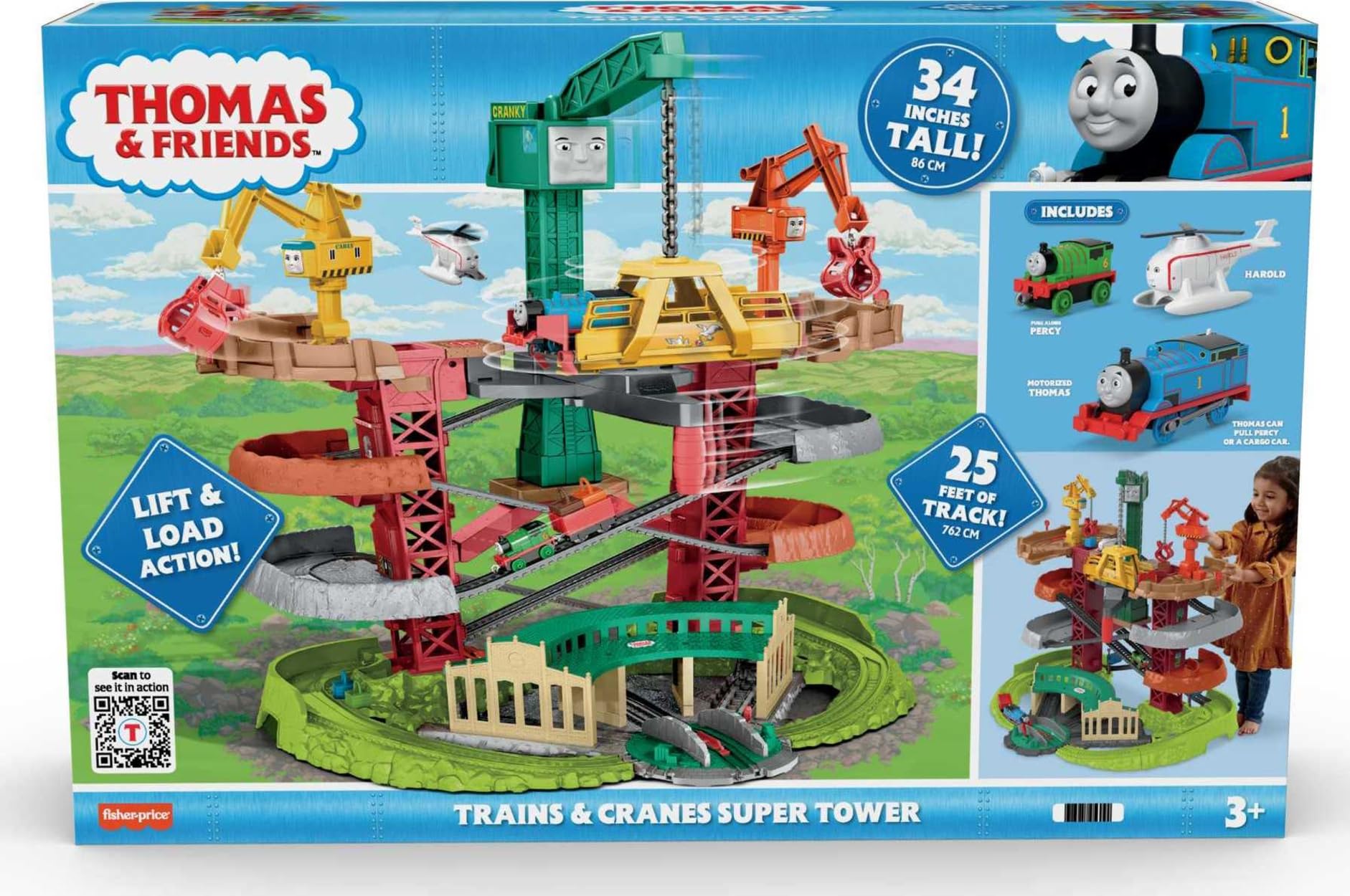 Foto 7 pulgar | Set De Orugas Thomas & Friends De Varios Niveles Con Trenes Y Grúas - Venta Internacional.