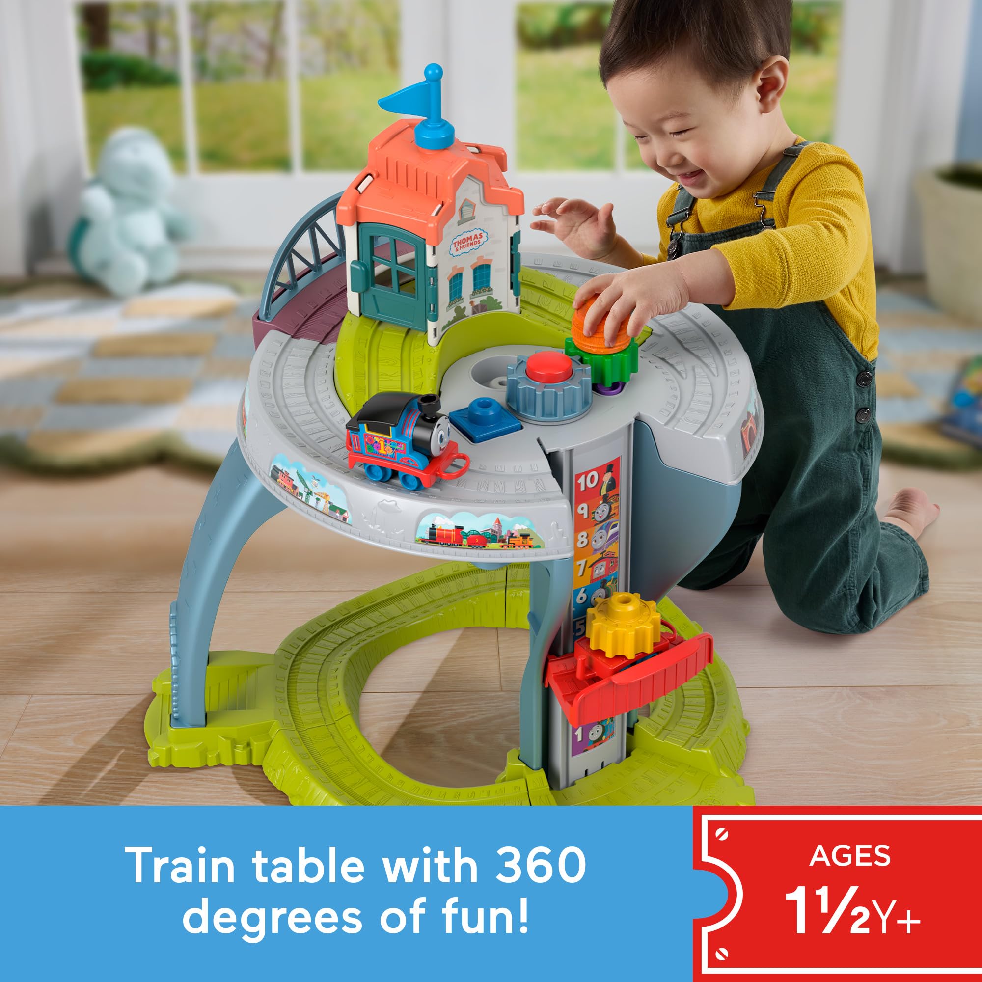 Foto 3 pulgar | Mesa De Tren De Juguete Thomas & Friends Para Niños Pequeños Con Rieles De Más De 18 Meses - Venta Internacional.