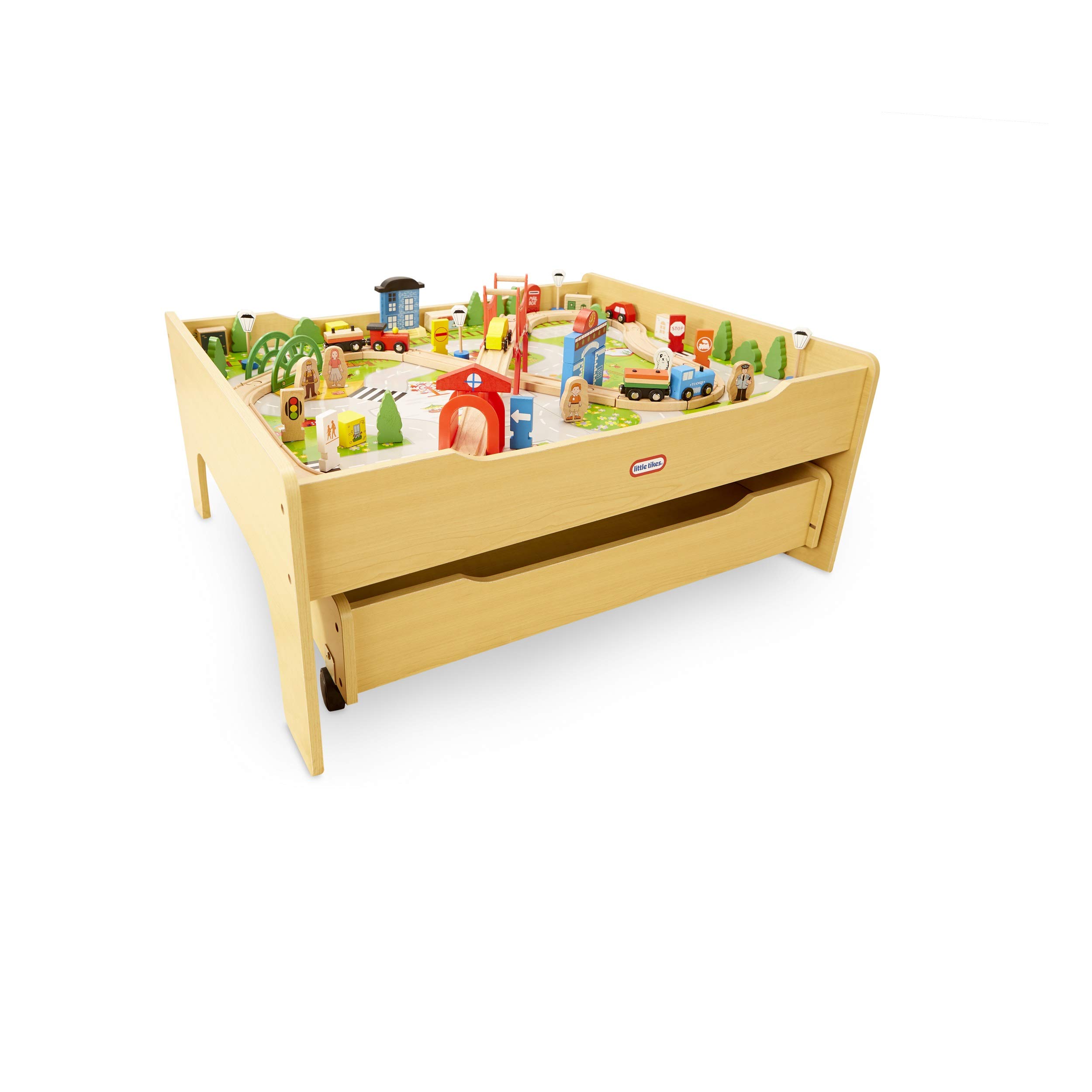 Juego De Mesa Train And Kids Little Tikes De Madera Auténtica Para Mayores De 3 Años - Venta Internacional.