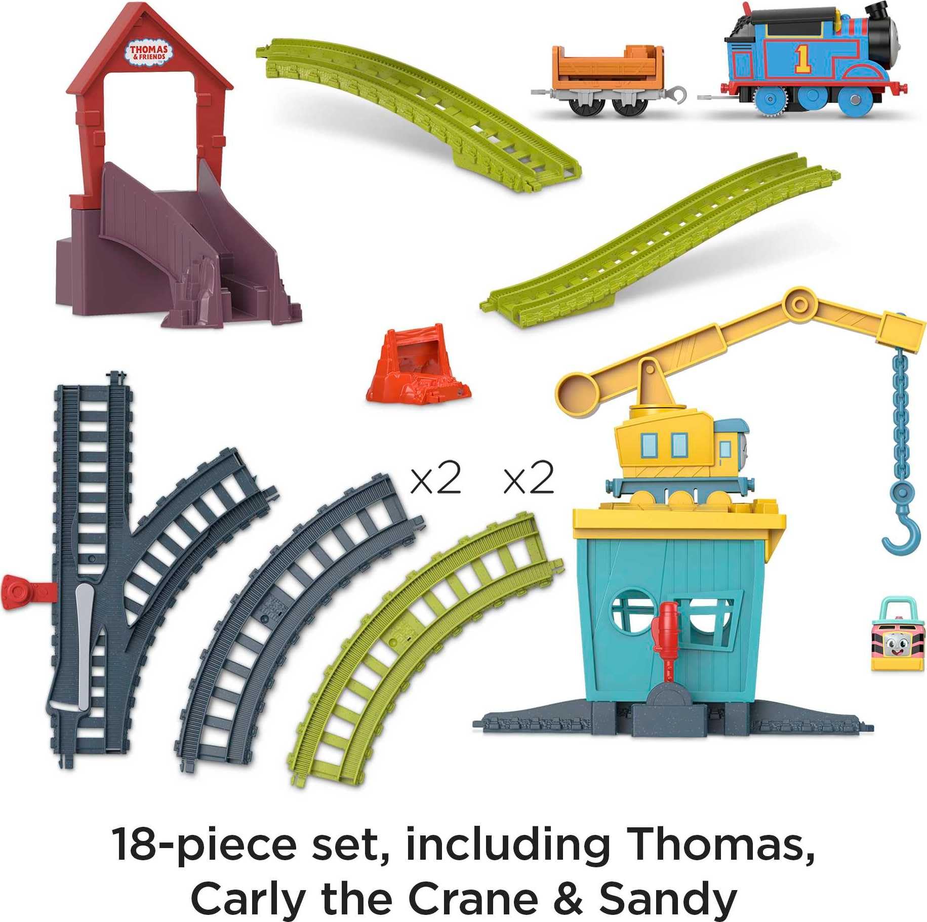 Foto 4 | Set De Tren De Juguete Motorizado Thomas & Friends Fix 'em Up De Más De 3 Años - Venta Internacional.